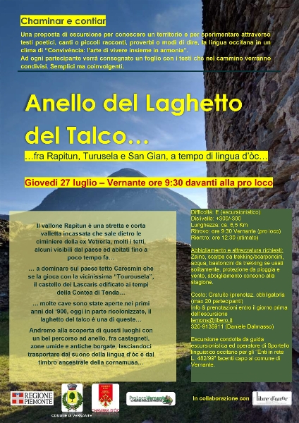n.2 - “Anello del Laghetto del Talco” ... fra Rapitun, Turusela e San Gian, a tempo di lingua d’òc...